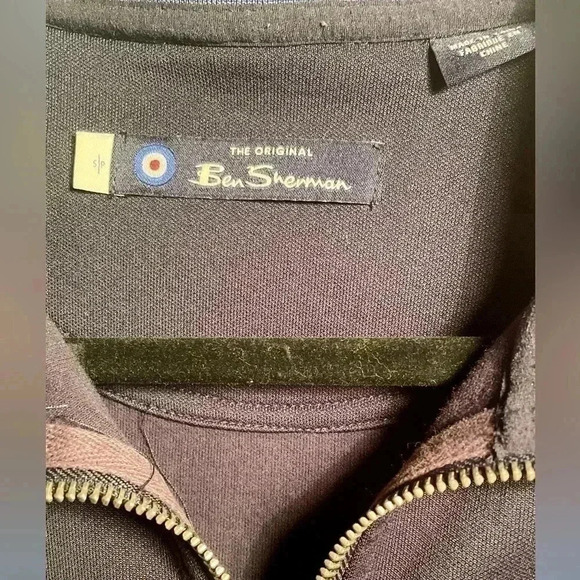 Ben Sherman navy blue 2 pocket long sleeve lightweight track top jacket S - Picture 4 of 7